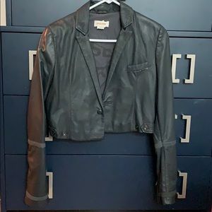 Leather bolero jacket diesel